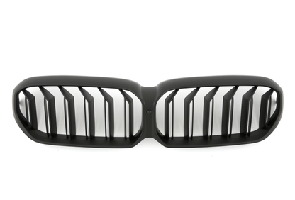 ✨MATTE BLACK DOUBLE BRACKET RADIATOR GRILLE FOR BMW 5 SERIES G30 G31 LCI SPORT✨