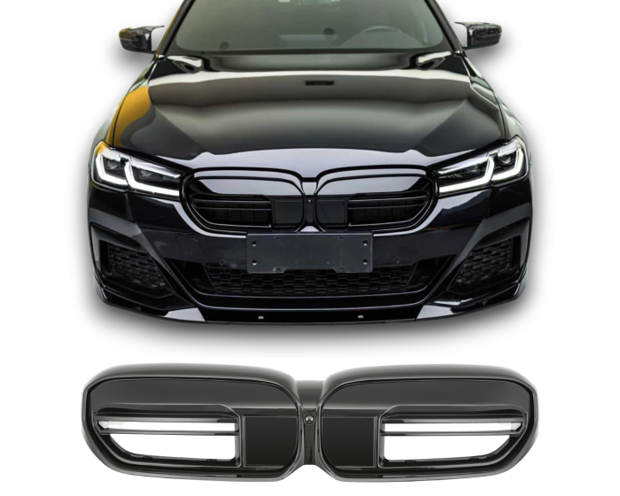 ART.4413  GRIGLIA BMW SERIE 5 G30 G31 LCI  SPORT GLOSS NERO