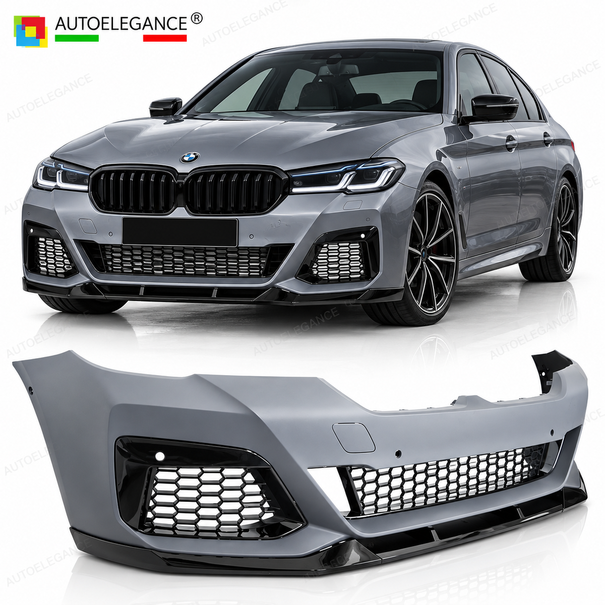 PARAURTI ANTERIORE STILE SPORT ADATTO PER BMW G30 G31 LCI 20-23 LOOK M