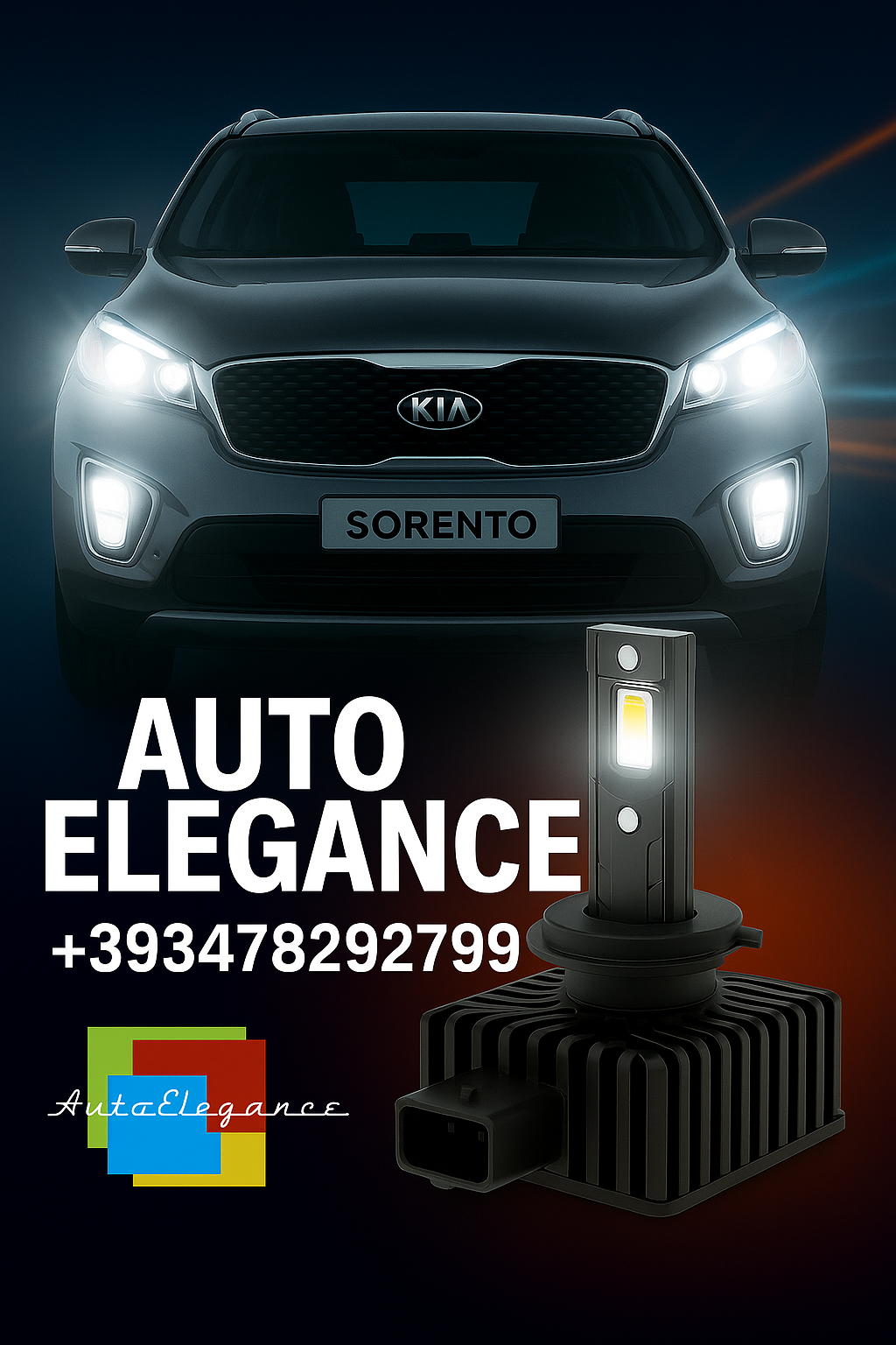 💕COPPIA LAMPADE D1S LED DA XENON A LED PER KIA SORENTO MK2💕