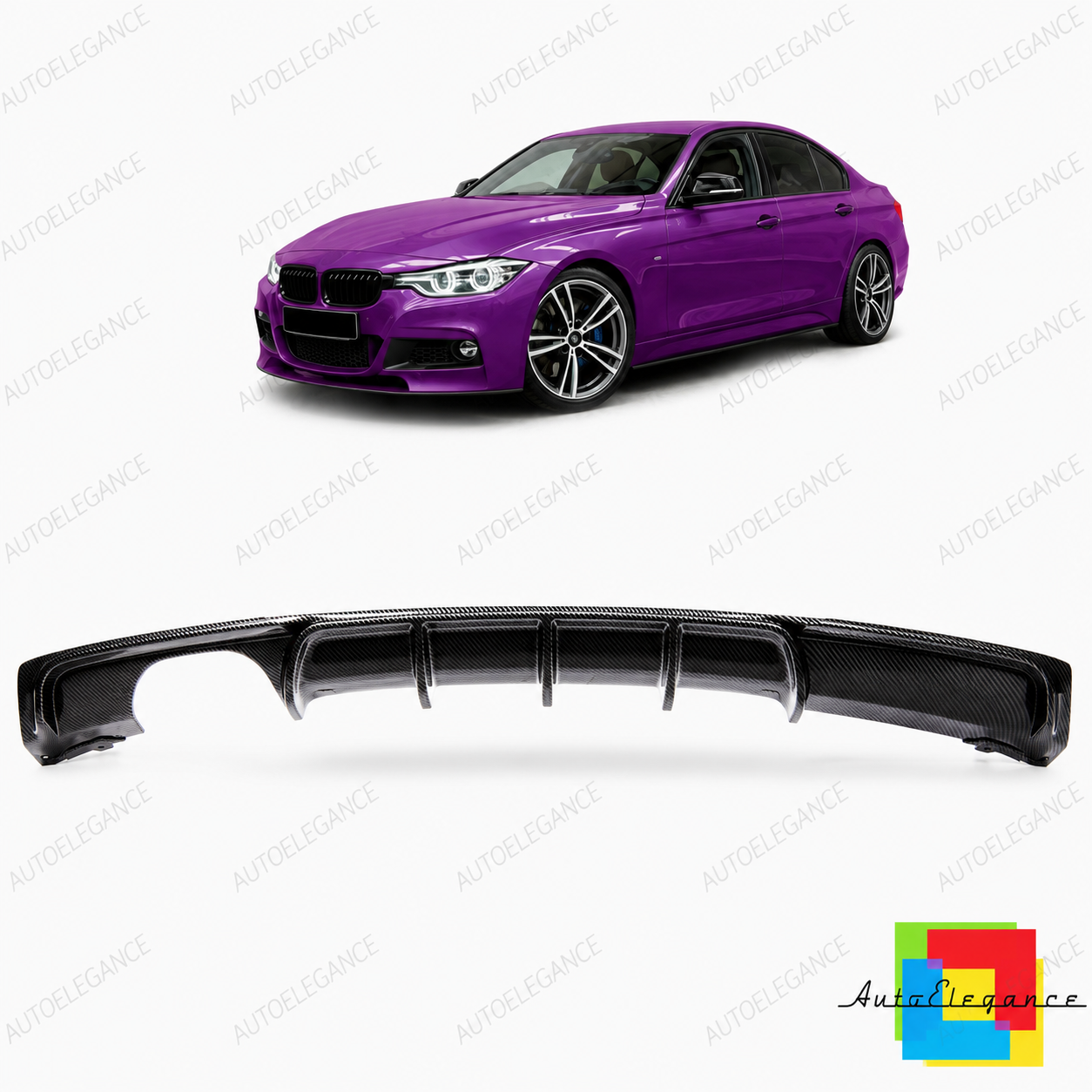 SPLITTER SUITABLE FOR VW GOLF 8 GTI GTD RLINE LOOK GLOSSY BLACK SPORTY DESIGN 