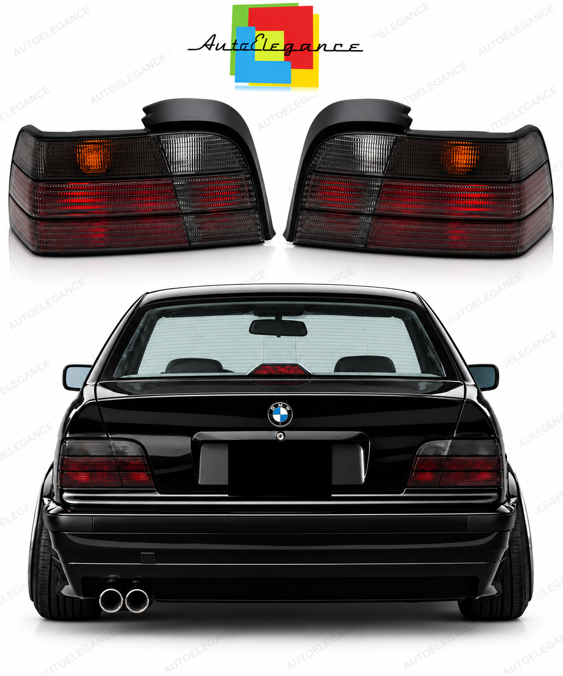 👉Fanali posteriori fumé adatto per BMW E36 12.90-08.99 Coupé👈