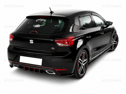 💫ART.9752 SOTTO MINIGONNE PER SEAT IBIZA V5 NERO LUCIDO💫