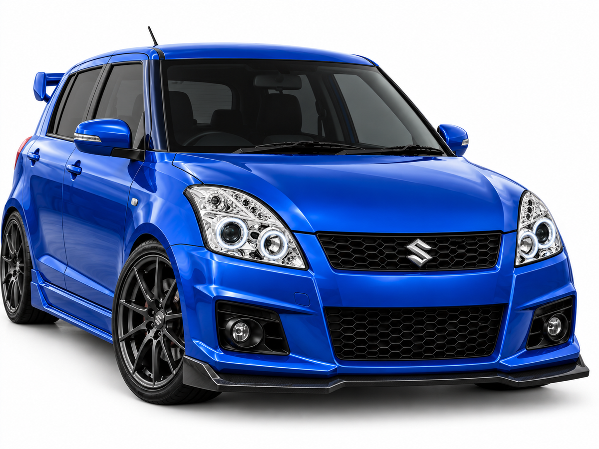 💕 Fari Anteriori Adatti per Suzuki Swift 05-10 Angel Eyes Cromati 💕