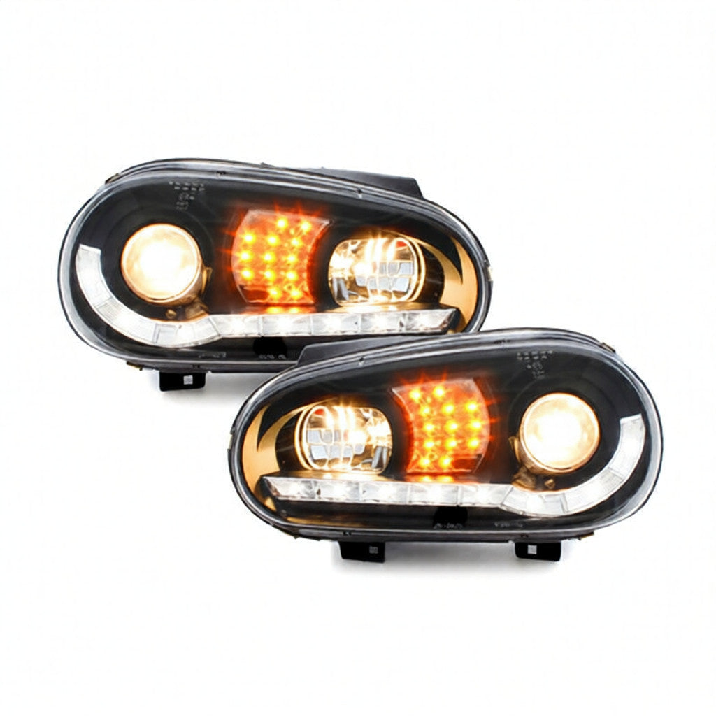 💫ART.6466 FARI DAYLIGHT NERI per VW GOLF 4 1997-2003💫