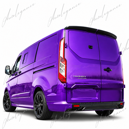 🔥ART.9730 SPOILER TETT PER FORD CUSTOM IN ABS NERO LUCIDO / 12 -17 (2  PARTI)🔥