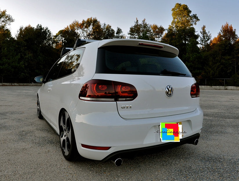 Fanali posteriori Full LED adatti per VW Golf 6 VI (2008-2013) R20 Design Red Sm