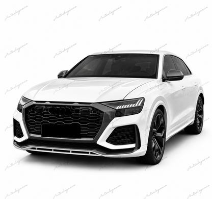 🔥ART.4795 GRIGLIA ANTERIORE SPORTIVA NERO LUCIDO PDC PER AUDI Q8 2018-2023🔥