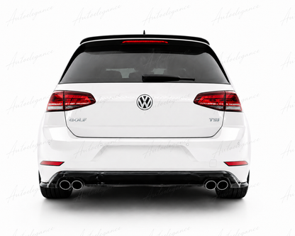 🔥ART.0348 DIFFUSORE ADATTO PER VW GOLF 7.5 2+2 NERO LUCIDO🔥