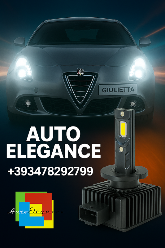 💕COPPIA LAMPADE D1S LED DA XENON A LED PER  ALFA ROMEO GIULIETTA 6000K BIANCO💕