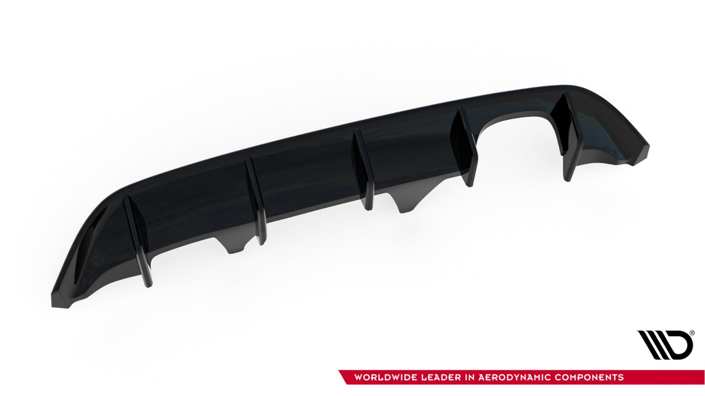 DIFFUSORE POSTERIORE PER Ford Fiesta Mk8 ST-Line 2017-2024 - NERO LUCIDO