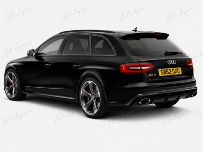 🔥ART.9892 SPOILER PER AUDI A4 B8 AVANT STATION WAGON 8K NERO LUCIDO LOOK RS4🔥