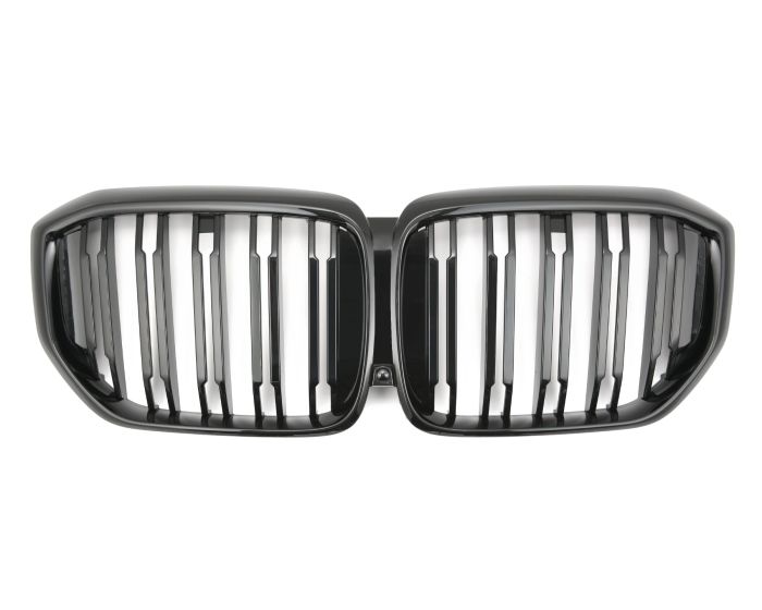 🎀Griglia Sportiva Doppia Barra Nero Lucido per BMW X5 G05 LCI 2023+🎀