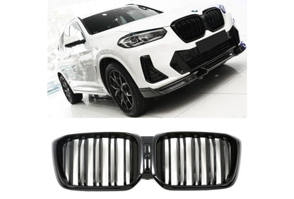 ✨GRIGLIA RADIATORE NERO LUCIDO ADATTO PER BMW X3 X4 G01 G02 LCI ✨