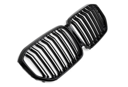 ✨GLOSSY BLACK DOUBLE BRACKET RADIATOR GRILLE SUITABLE FOR BMW X5 G05 2018-2023✨
