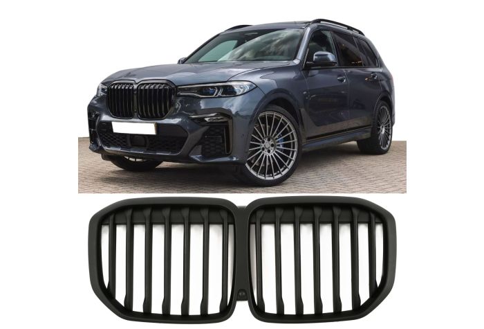 💎GRIGLIA DEL RADIATORE NERA OPACO ADATTO PER BMW X7 G07 2019-2022💎