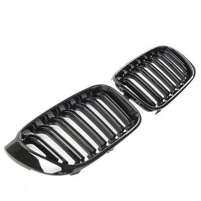 🔥ART.2710 Griglia sportiva a doppia stecca nera lucida per BMW X3 F25 /X4 F26🔥