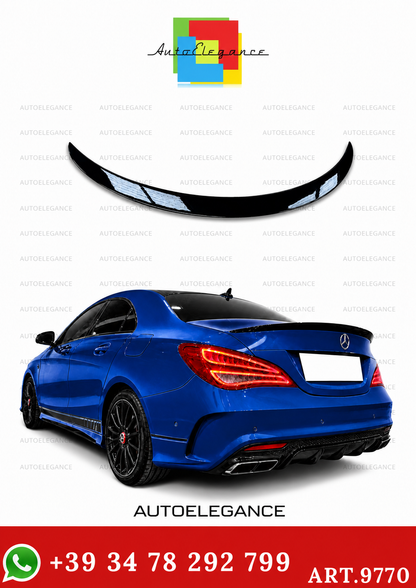 💫ART.9770 Spoiler Posteriore Nero Lucido per Mercedes W117 AMG 2013-2018💫