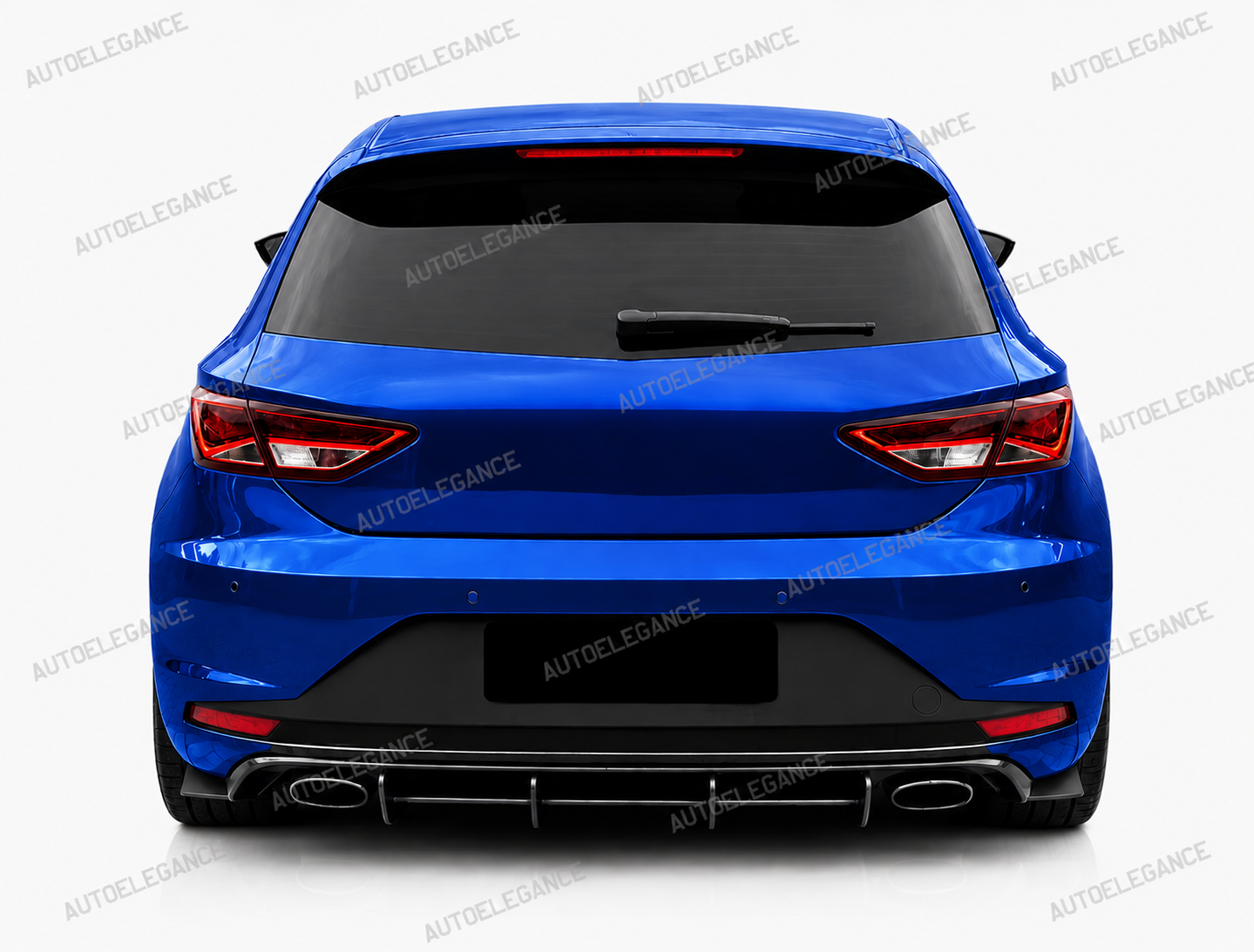 💫ART.10167 Diffusore Posteriore per Seat Leon Mk3 2012-2016 Nero Opaco ABS💫