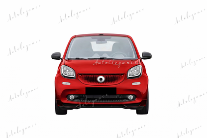 🔥ART.0338 SPLITTER SOTTO PARAURTI SPORTIVO IN ABS PER SMART FORTWO 453 2014+🔥