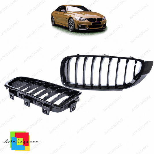 👉Griglia anteriore lucida nera adatta per BMW Serie 4 F32 F33 F36 2013-2021👈