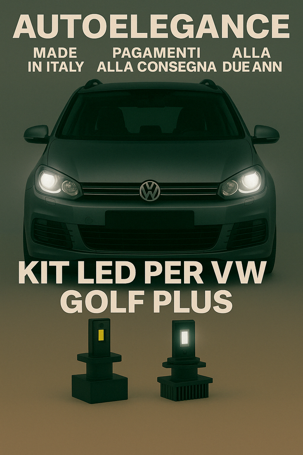❤️KIT LED D1S 6000K BIANCO GHIACCIO ANABBAGLIANTI PER VW GOLF PLUS V❤️