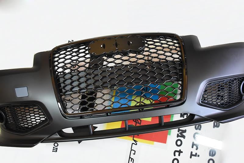 💎PARAURTI ANTERIORE ADATTO PER AUDI A3 8P 03-08 NERO CROMO LOOK RS3💎