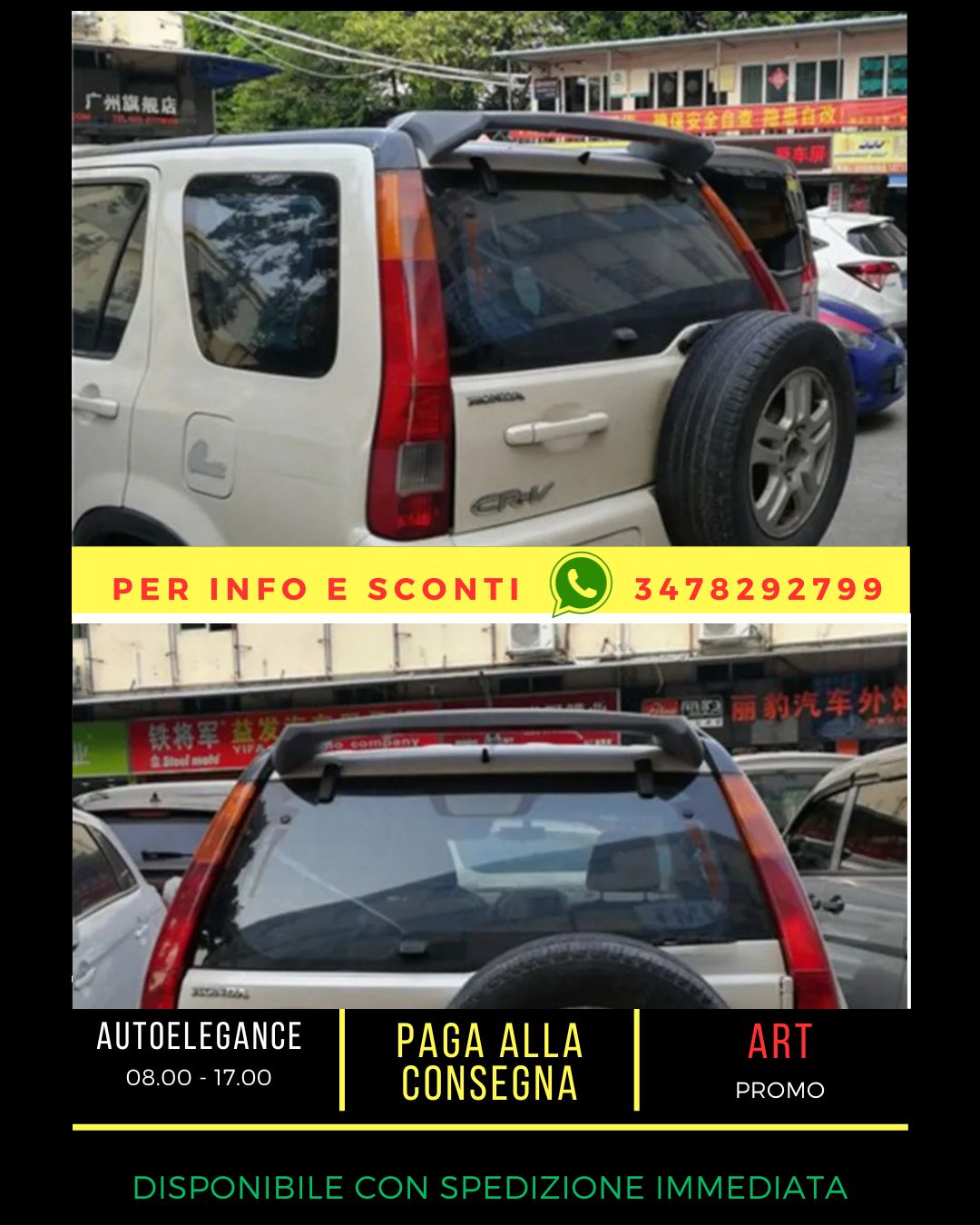✨SPOILER ADATTO PER Honda CRV 2 2001-2006✨