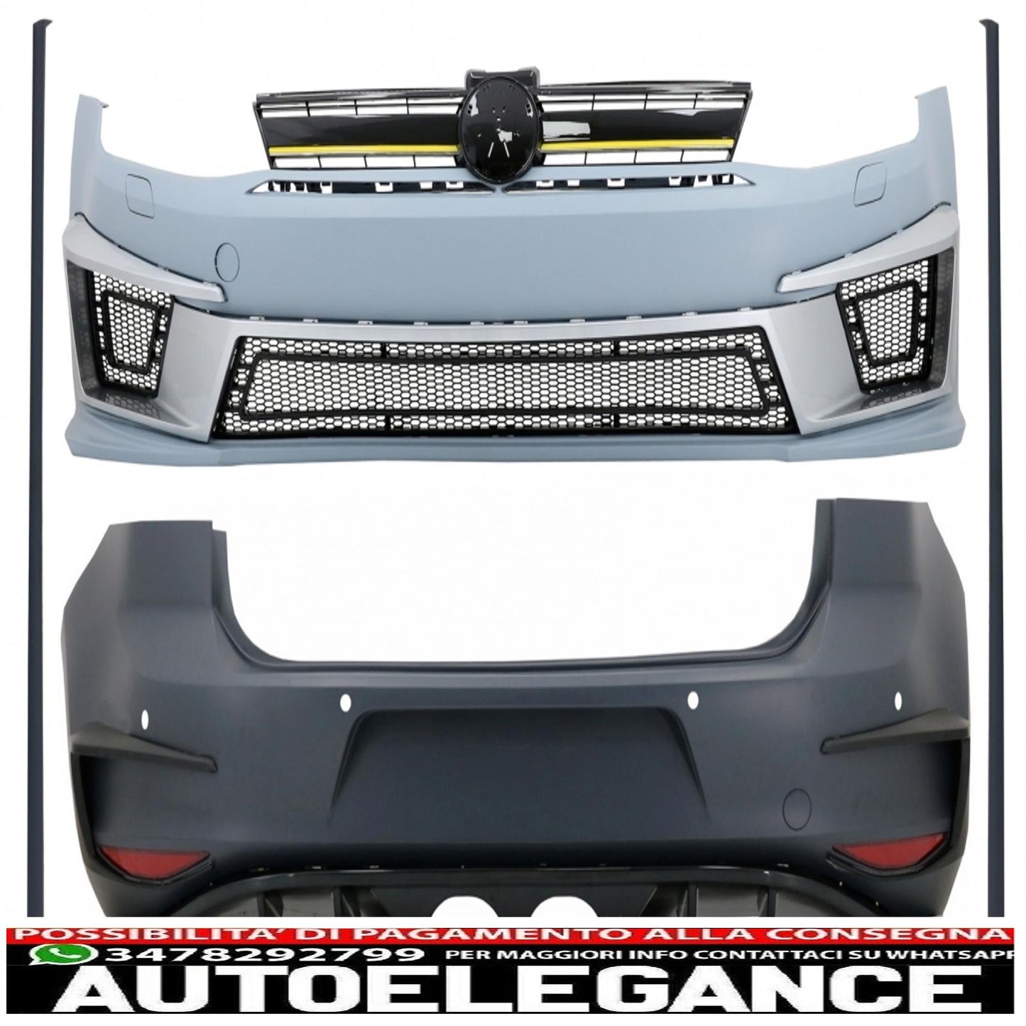 complete body kit suitable for vw golf 7 vii 5g1 (2012-2017) design r400 