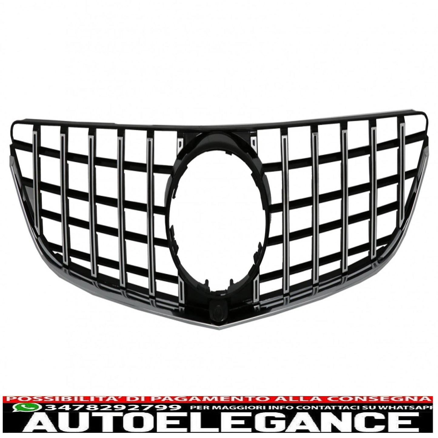 front grille suitable for mercedes e class c207 w207 a207 facelift (2013-2017) coupe cabrio gtr look