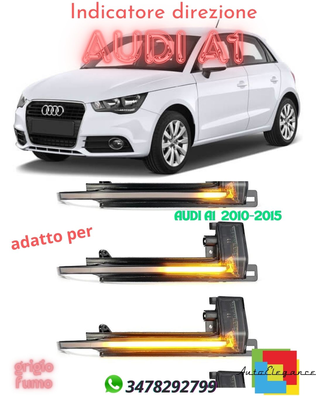 ✨Indicatore direzione ADATTO PER  AUDI A1 10-18✨