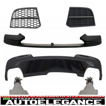 kit di conversione spoiler e diffusore d'aria adatto per bmw serie 5 f10 f11 berlina touring (2010-2017) da m-technik a m-performance sport m550 design