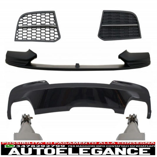 kit di conversione spoiler e diffusore d'aria adatto per bmw serie 5 f10 f11 berlina touring (2010-2017) da m-technik a m-performance sport m550 design