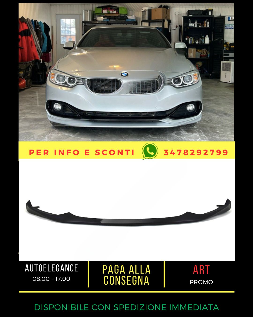 ✨SPLITTER SUITABLE FOR BMW 4 F32/F33/F36 2013–2020 Coupe/Cabrio/Gran Coupe✨