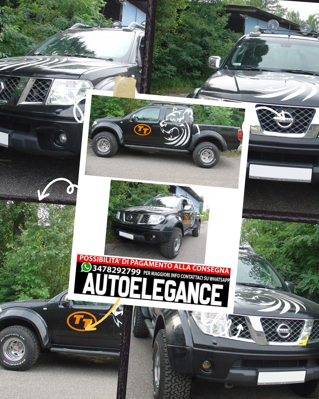 KIT ESTENSIONE PARAFANGO PER NISSAN NAVARA D40 ( 2005-2010 )