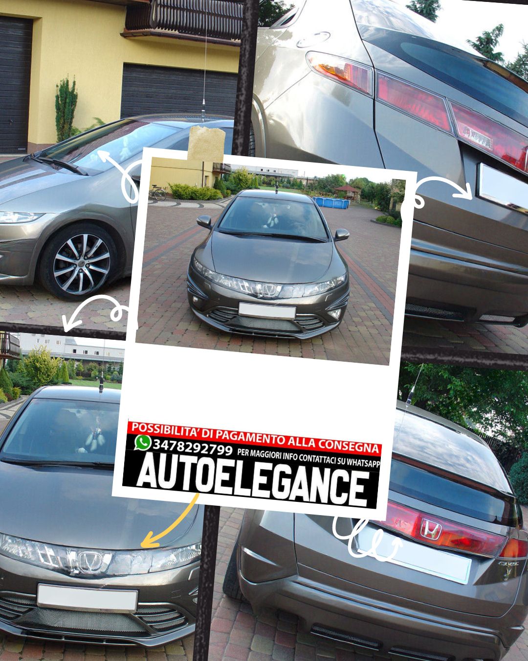 KIT CARROZZERIA ADATTO PER HONDA CIVIC VIII (2006 - 2010)