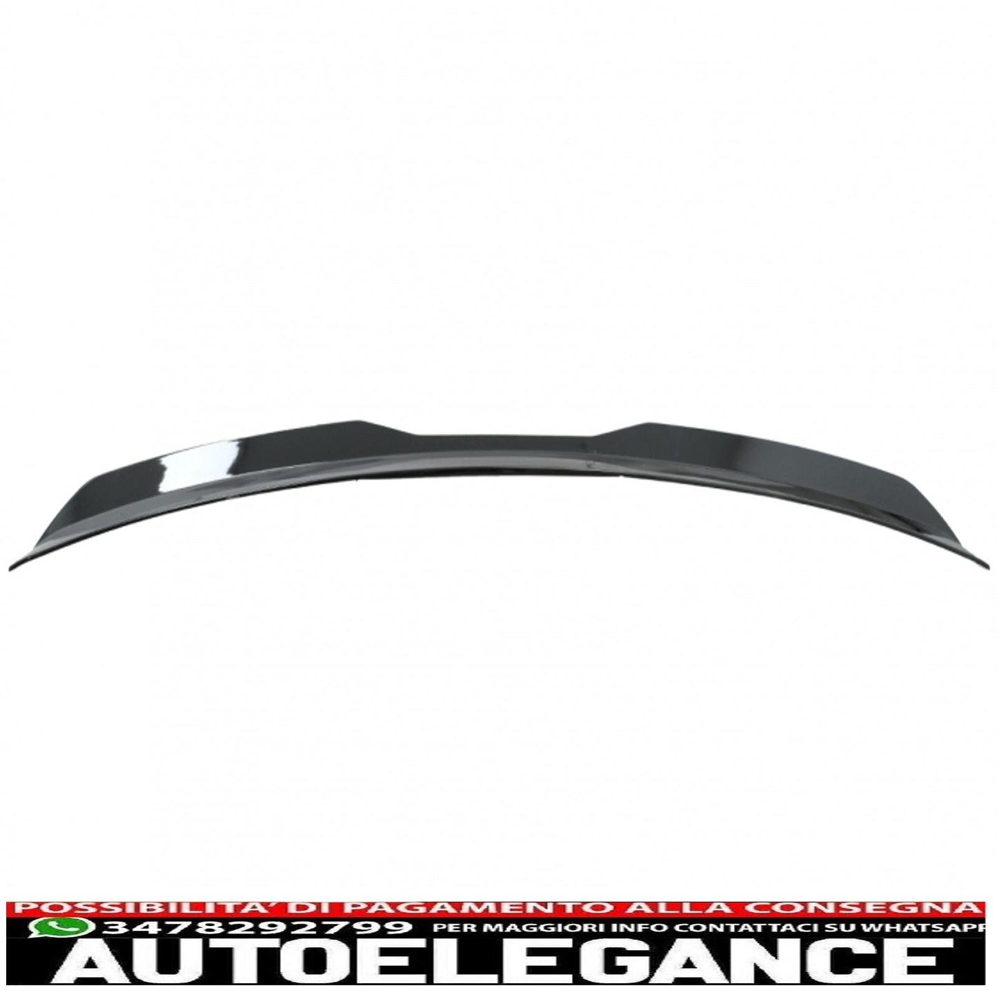 Roof spoiler to add to the trunk wing suitable for vw golf 7 (2012-2017) gti design piano black