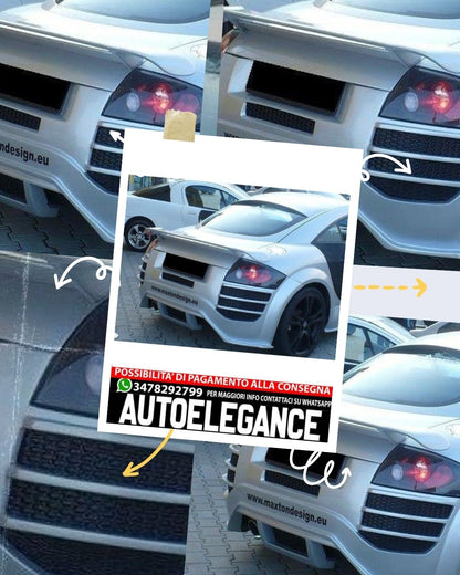 SPOILER POSTERIORE ADATTO PER AUDI TT 8N < R8 LOOK >