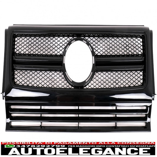 front grille suitable for mercedes w463 g class (1990-2012) new design g65 g63 piano black edition