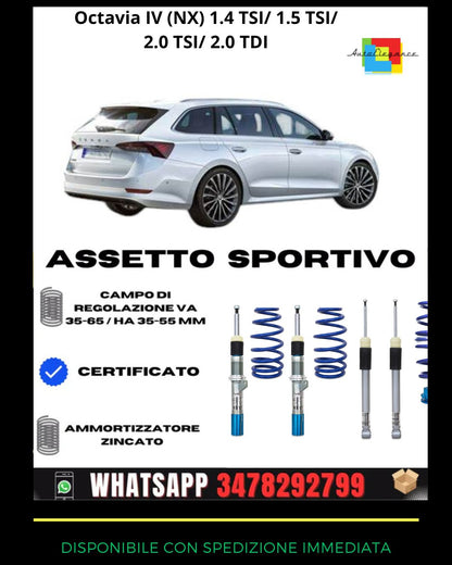 🔥Assetto sportivo adatto per Octavia IV (NX) 1.4 TSI/ 1.5 TSI/ 2.0 TSI🔥