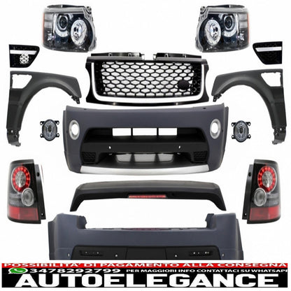 Complete conversion retrofit body kit suitable for land rover sport l320 facelift (2009-2013) autobiography design