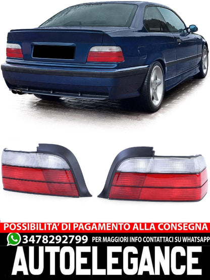 Rear Lights Red White suitable for BMW 3 Series E36 Coupe Cabrio also M3 90-99 