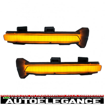 Dynamic Mirror Indicator Smoke Lamp LED Seq Suitable for VW Golf 7 Hatchback Variant (2013-2017) Touran II (2015-up) 