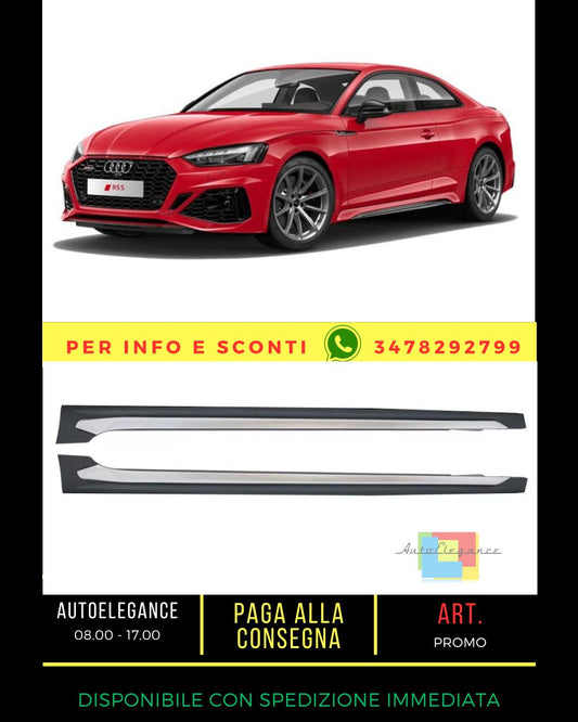 🔥Minigonne laterali adatto per a5 f5 coupe 2018+ look rs5🔥