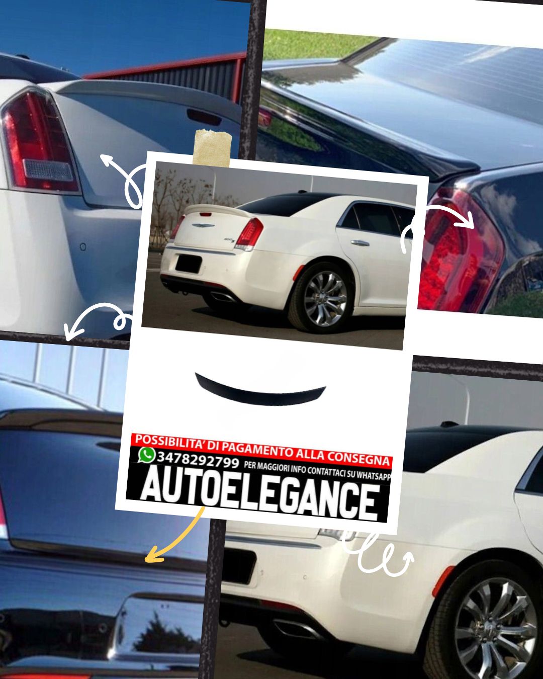 SPOILER adatto per Chrysler 300C II 2011–23