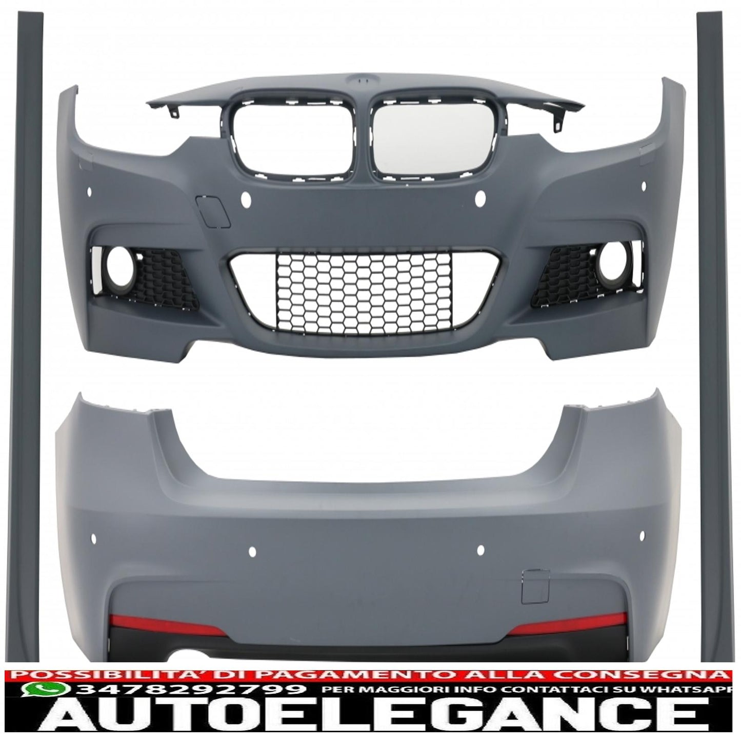 complete body kit suitable for bmw 3 series f30 (2011-2019) m-technik design 