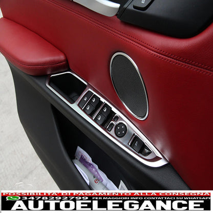Chrome frame door window lifter trim for BMW