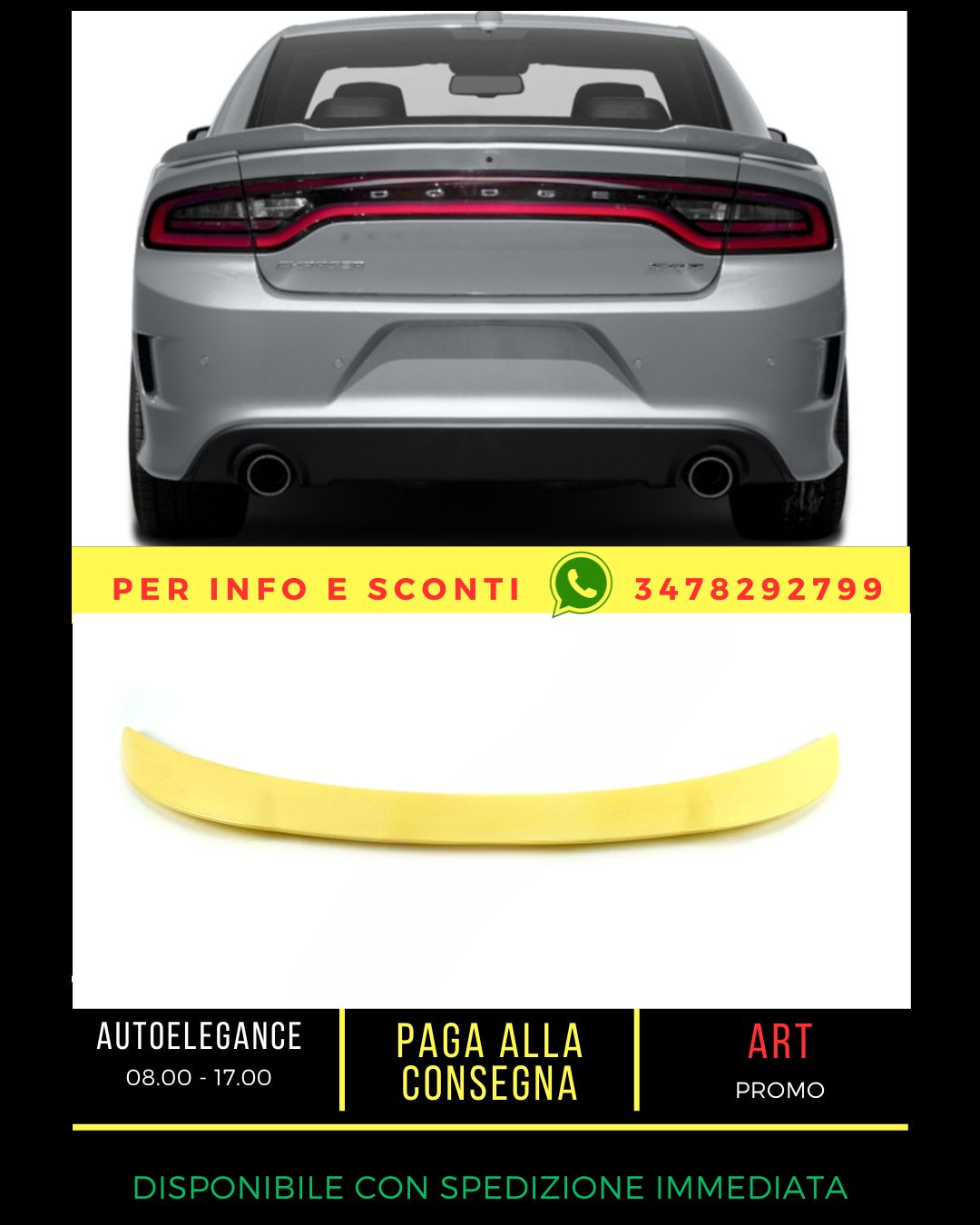 ✨SPOILER SUITABLE FOR Dodge Charger MK1 4 doors 2005-2010✨