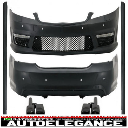 complete body kit suitable for mercedes s class w221 (2005-2011) lwb with black exhaust tips