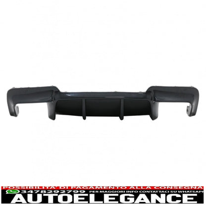 Double outlet air diffuser suitable for bmw 5 series f10 f11 (2011-2017) m design piano black 